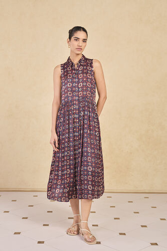 Blueschist Printed Dress - Blue, Blue, image 1